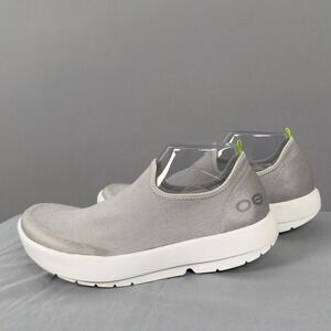 Oofos OOmg Low Grey Recovery Shoes Womens US 10 - EU 41 Slip On Sneakers